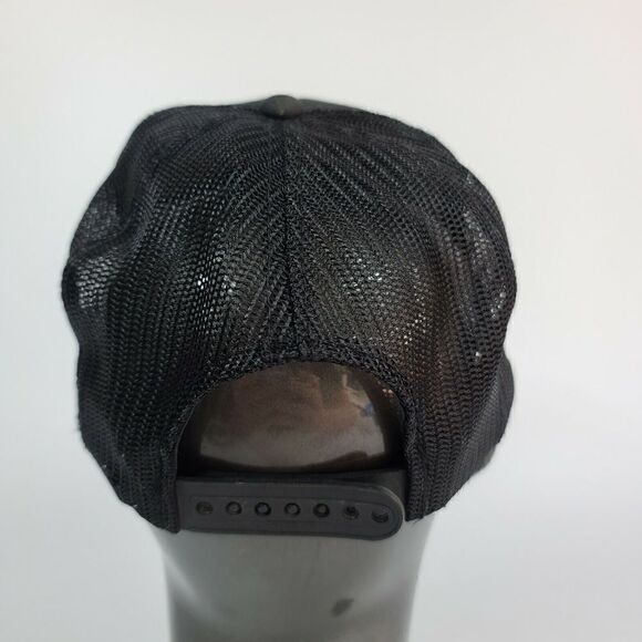 Vintage Snapback Messena New York Fire Department Hat Patch Cap Black - Picture 3 of 6